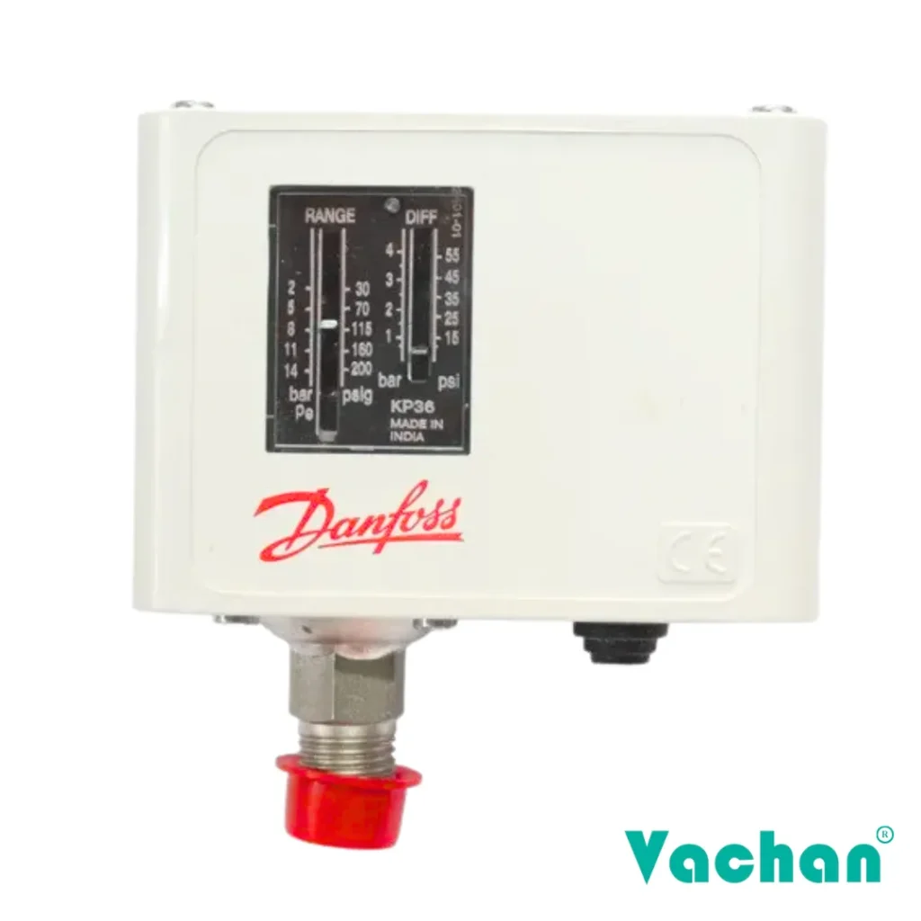 Thumbnail image of the Vachan Pressure Switch designed for automatic pressure control in water pumping systems. This pressure switch helps regulate pump operation by automatically switching pumps ON and OFF according to preset pressure settings. Suitable for residential, commercial, agricultural, industrial, RO, hydro pneumatic, and irrigation applications. Features include adjustable pressure settings, durable enclosure, corrosion-resistant pressure connection, compact design, and reliable switching mechanism. Frequently searched keywords include water pressure switch, pump pressure switch, automatic pressure controller, adjustable pressure switch, industrial pressure switch, pump automation, booster pump controller, pressure monitoring switch, and water pump accessories.