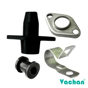 Vachan Rubber Grommet Kit for Crompton Pumps designed for secure cable sealing and dependable installation in Crompton and other compatible submersible pumps. This complete kit includes a premium rubber grommet, stainless steel collar clamp, rubber bush, and stainless steel P-clip for leak-proof cable entry and long-lasting pump performance. Manufactured using industrial-grade rubber and corrosion-resistant stainless steel to provide reliable waterproof sealing and cable protection. Suitable for replacement, maintenance, and repair of domestic, agricultural, commercial, and industrial water pumps. Frequently searched keywords include Crompton pump spare parts, rubber grommet kit, cable sealing kit, stainless steel collar clamp, waterproof cable entry, rubber bush, P-clip, submersible pump accessories, pump repair kit, and pump cable sealing components.