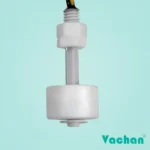 VFS 101 Float Sensor with compact polypropylene float, vertical mounting, durable cable, and reliable liquid level detection for water tanks, RO systems, pump control panels, industrial automation, and water level monitoring.