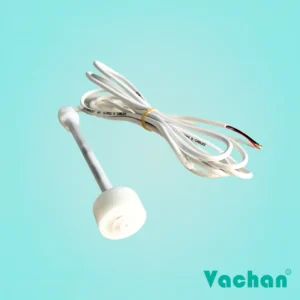 VFS 105 Float Sensor vertical water level sensor with dual switch design, polypropylene housing, durable stem, and PVC cable for accurate liquid level monitoring in water storage tanks, overhead tanks, underground reservoirs, RO water systems, industrial process tanks, chemical storage tanks, pump control systems, and automatic water level controllers. This float switch is commonly used for tank level sensing, automatic pump operation, liquid level detection, industrial automation, reservoir monitoring, reed switch float applications, water tank float switch installations, and level control systems. Ideal for residential, commercial, and industrial environments requiring reliable, maintenance-free liquid level sensing with long operating life.