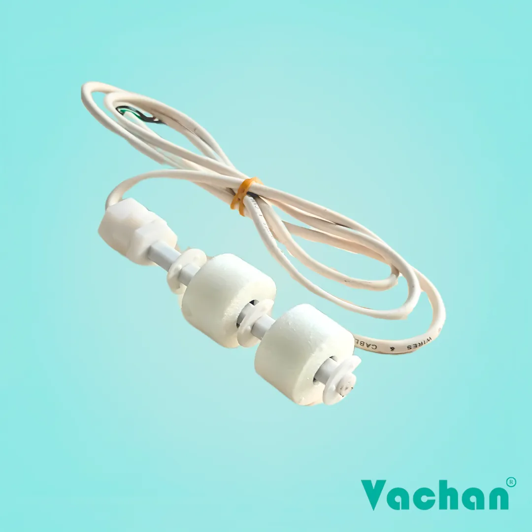 VFS 107 Dual Float Sensor water level sensor with dual float design, polypropylene housing, durable stem construction, and PVC cable for accurate dual liquid level monitoring in overhead water tanks, underground water tanks, storage reservoirs, RO water systems, industrial process tanks, chemical storage containers, water treatment plants, automatic tank filling systems, and pump control applications. This vertical float switch is widely used as a float sensor, water tank float switch, liquid level sensor, tank level sensor, automatic water level controller, dual float switch, reed switch float sensor, PP float switch, industrial float sensor, reservoir level sensor, and pump automation component for residential, commercial, agricultural, and industrial liquid level control systems requiring reliable, corrosion-resistant, maintenance-free performance.