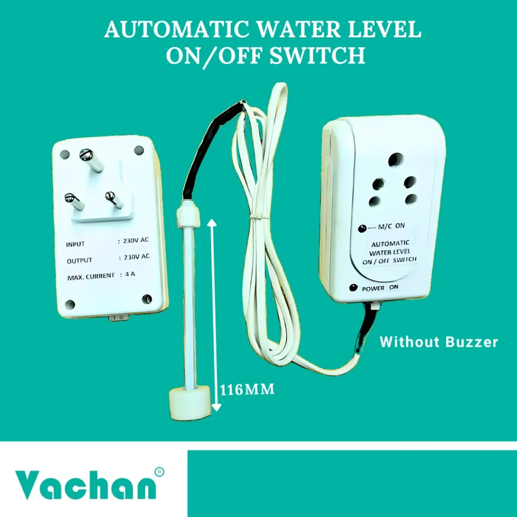 VFS 112 Automatic Water Level ON OFF Switch with external controller and float sensor for automatic water level monitoring in water coolers and water dispensers. The controller operates on 230V AC supply and automatically switches water flow based on tank level, preventing overflow and ensuring continuous water availability. Designed for commercial water coolers, office dispensers, hospitals, schools, storage tanks, and OEM water equipment. Frequently searched keywords include automatic water level controller, automatic water level switch, float switch controller, water cooler controller, electronic water level controller, water level sensor, automatic tank filling controller, overflow protection system, automatic water pump controller, float sensor controller, and tank level automation.