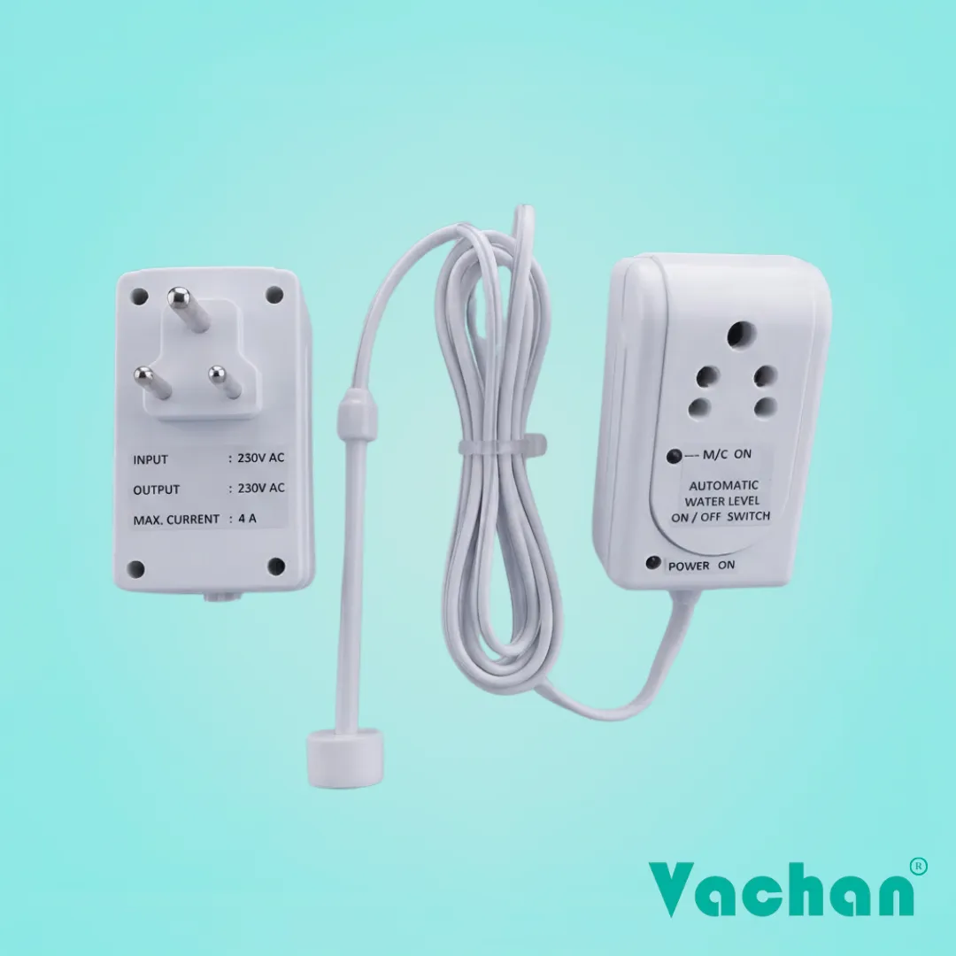 VFS 112 Automatic Water Level Controller with float sensor, external control unit, and long connecting cable for automatic water level management in water coolers, water dispensers, storage tanks, commercial drinking water systems, and industrial water equipment. The controller automatically regulates water flow, prevents tank overflow, minimizes manual operation, and improves system efficiency. Designed for continuous operation with durable electronic components and reliable float sensing technology. Frequently searched Google keywords include automatic water level controller, float switch controller, water level controller for water cooler, electronic water level controller, automatic tank filling controller, water level sensor, overflow protection controller, automatic water pump controller, float sensor switch, water dispenser controller, and tank water level automation.