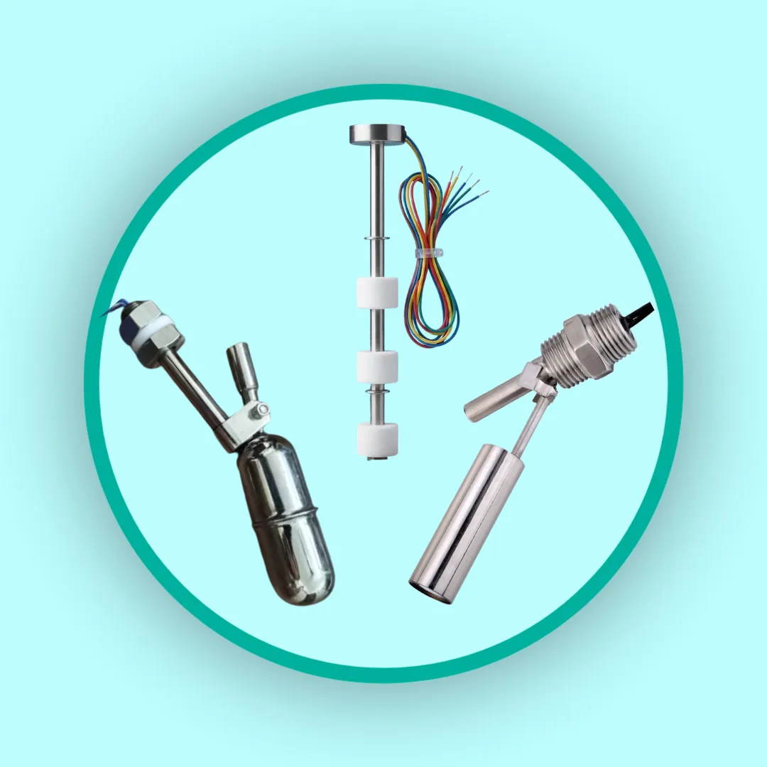 Premium SS304 and SS316 stainless steel float sensors for water, oil, chemicals, and industrial liquid level monitoring applications.